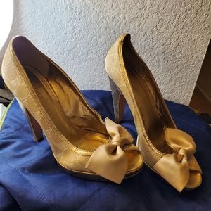 Gold Women's Coach Shoes